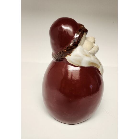 Santa Claus Ceramic Figure Glazed Tree Lots Of 2 - Picture 13 of 15